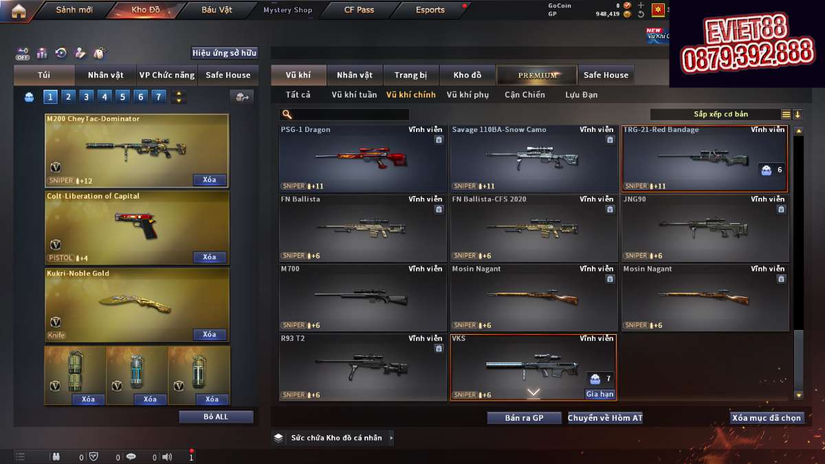 shop acc cf uy tin gia re